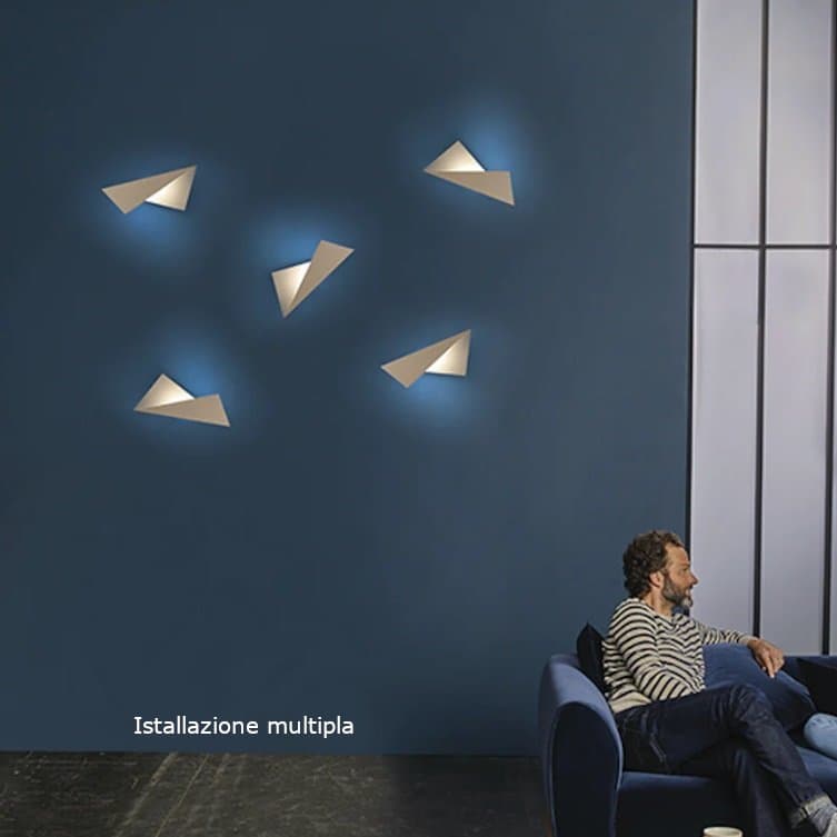 Applique moderno Cattaneo illuminazione KAMI 891 30A LED dimmerabile lampada parete in Applique Lampadari Bartalini - Colle di Val d’Elsa, commercioVirtuoso.it