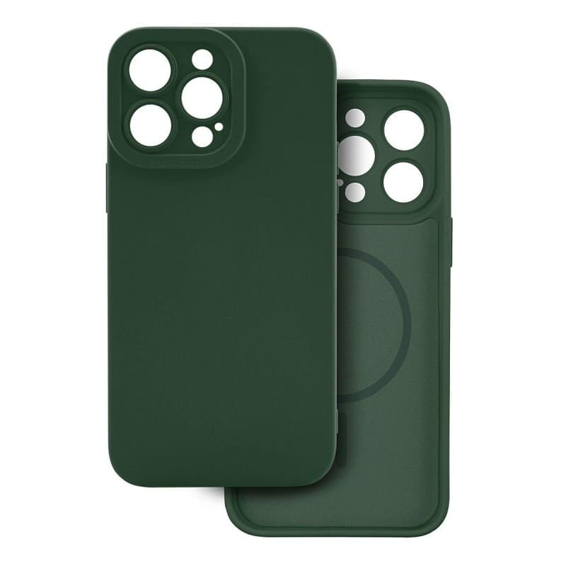 cover  silicone iphone 16 plus verde compatibile magsafe