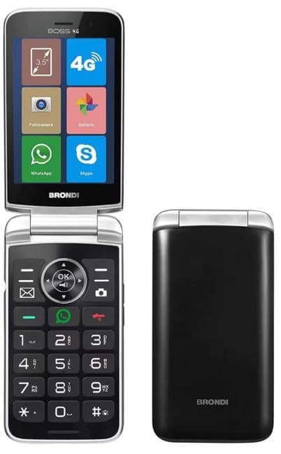 telefono gsm boss 4g flip con whatsapp nero in Cellulari e Smartphone Tropposmart.it - Genova, commercioVirtuoso.it