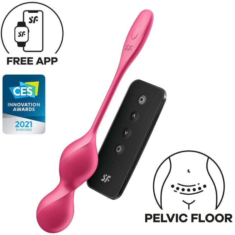 SATISFYER - LOVE BIRDS 2 SFERE KEGEL VIBRANTI + APP GRATUITA in Palline vaginali Desideria Shop - Latina, commercioVirtuoso.it