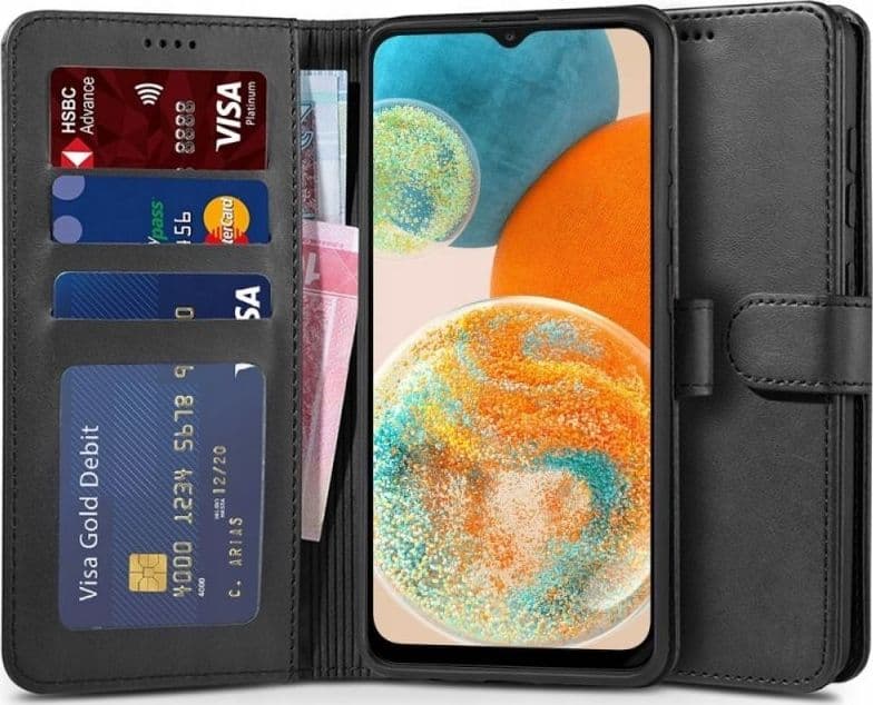 custodia a libro samsung a23 5g nera