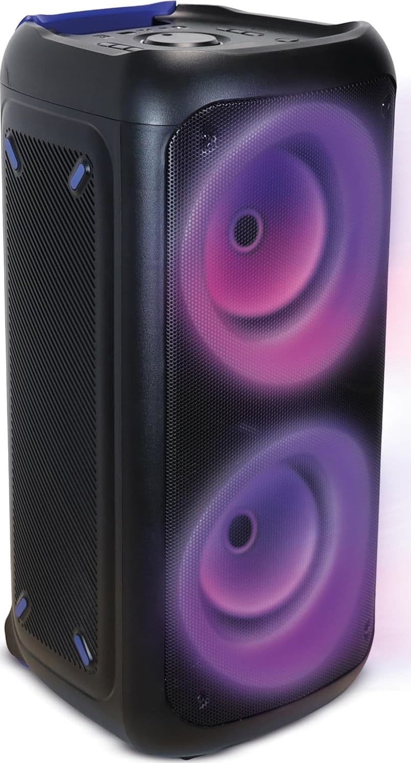 trolley party speaker bluetooth potenza massima 200 Watt con doppio woofer led multicolor in Casse portatili Bluetooth Tropposmart.it - Genova, commercioVirtuoso.it