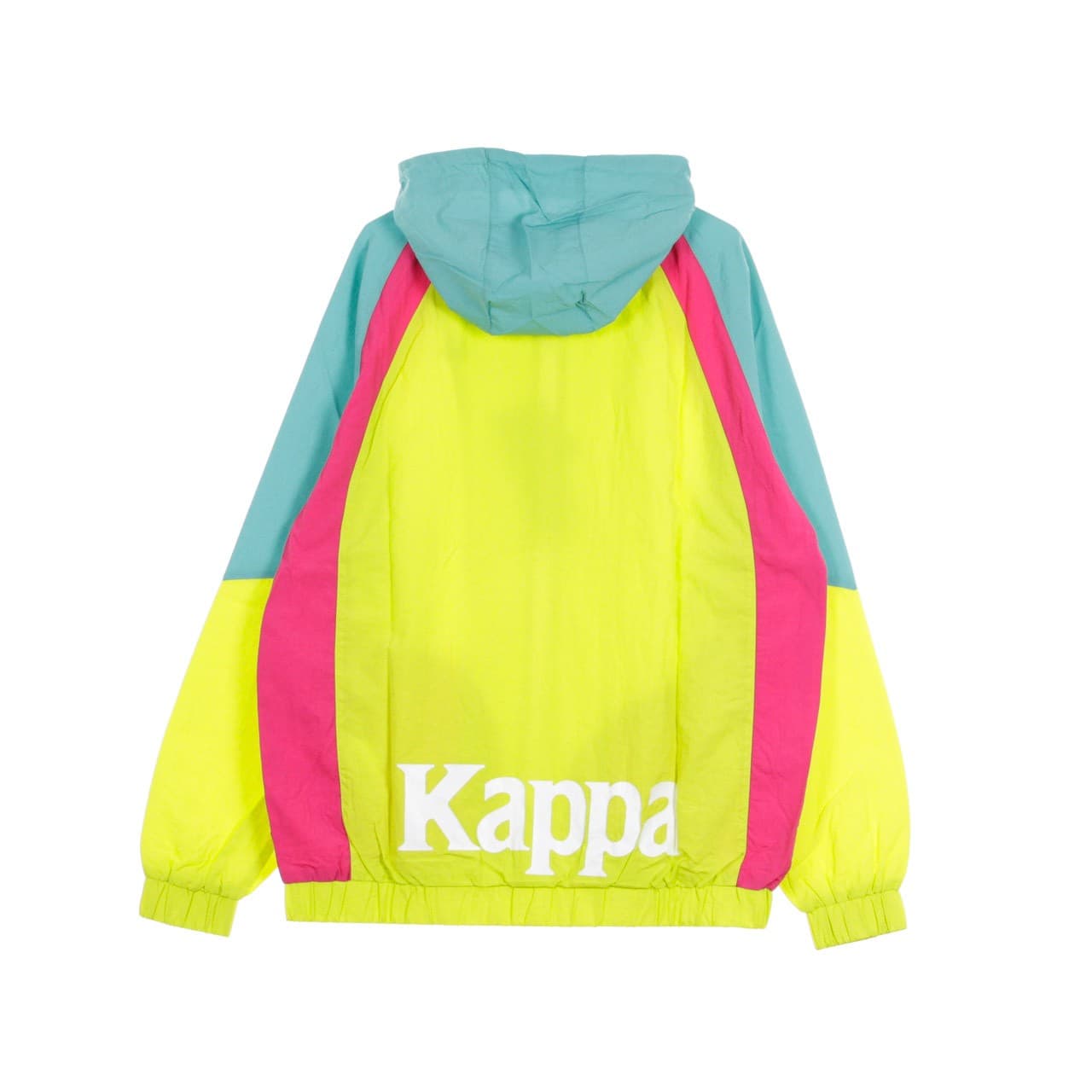 KAPPA Giacca a Vento Uomo Authentic 90 Bertes Lime/light Green/fuchsia da uomo in Giacche sportive e tecniche Drestige - Casamassima, commercioVirtuoso.it