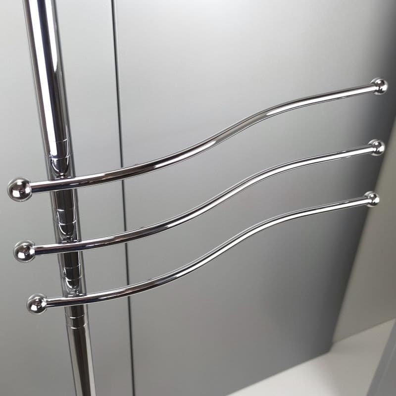Piantana alta da bagno in ottone cromato porta salviette e appendi abiti orientabili - piantana bagno in Portasciugamani da parete Bottiglioni - Colle di Val d’Elsa, commercioVirtuoso.it
