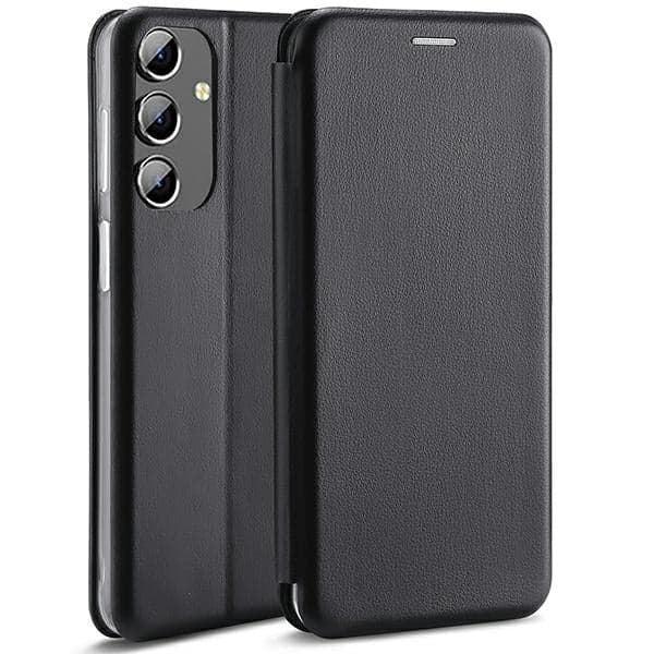 custodia a libro samsung A16 con porta carte di credito chiusura magnetica nera