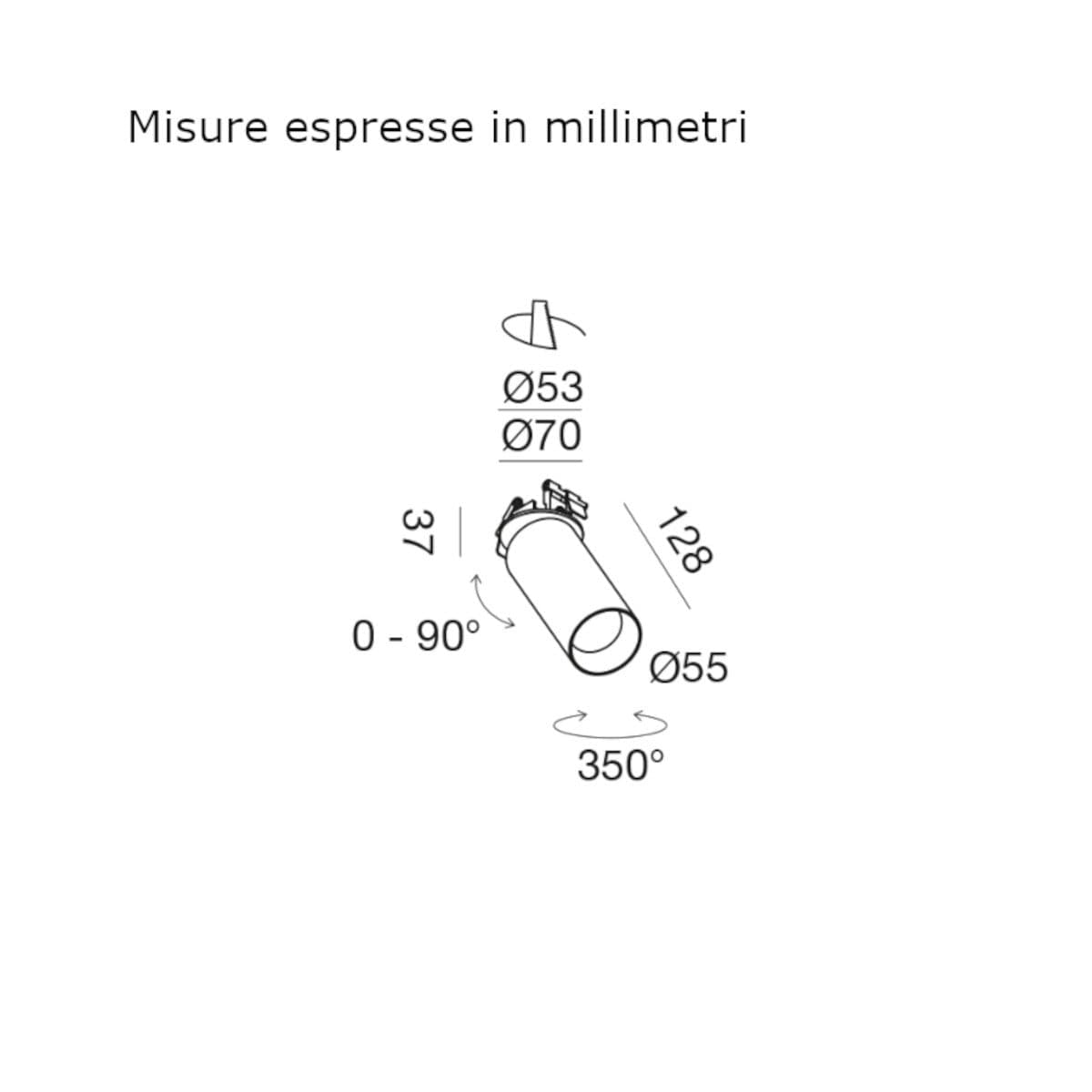 Faretto incasso moderno Gea Led GFA1483H LED orientabile alluminio spot in Faretti da soffitto Lampadari Bartalini - Colle di Val d’Elsa, commercioVirtuoso.it