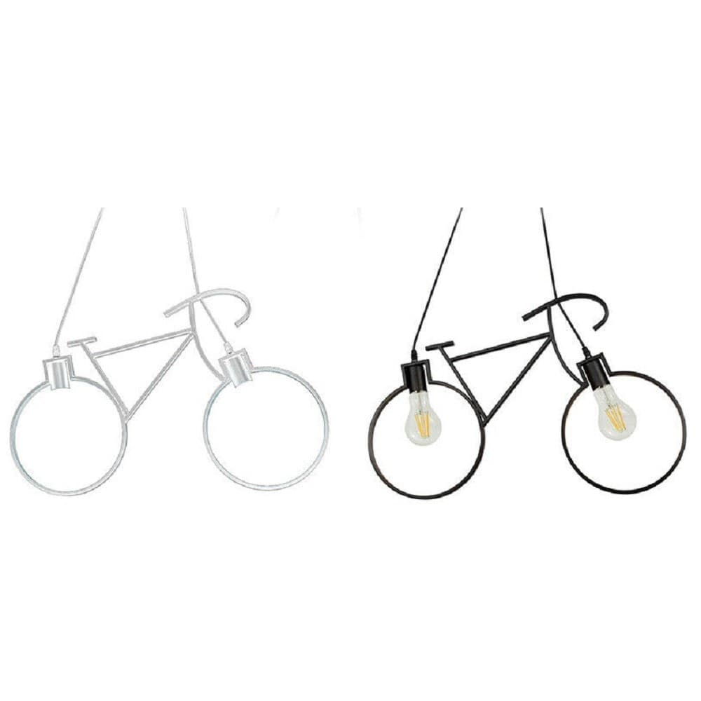 LAMPADARIO A SOSPENSIONE E27 DA SOFFITTO A FORMA DI BICICLETTA LAMPADA BICI A10 in Lampade a sospensione Trade Shop italia - Napoli, commercioVirtuoso.it