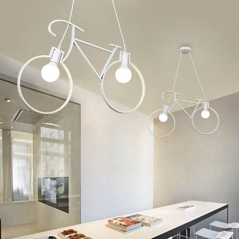 LAMPADARIO A SOSPENSIONE E27 DA SOFFITTO A FORMA DI BICICLETTA LAMPADA BICI A10 in Lampade a sospensione Trade Shop italia - Napoli, commercioVirtuoso.it