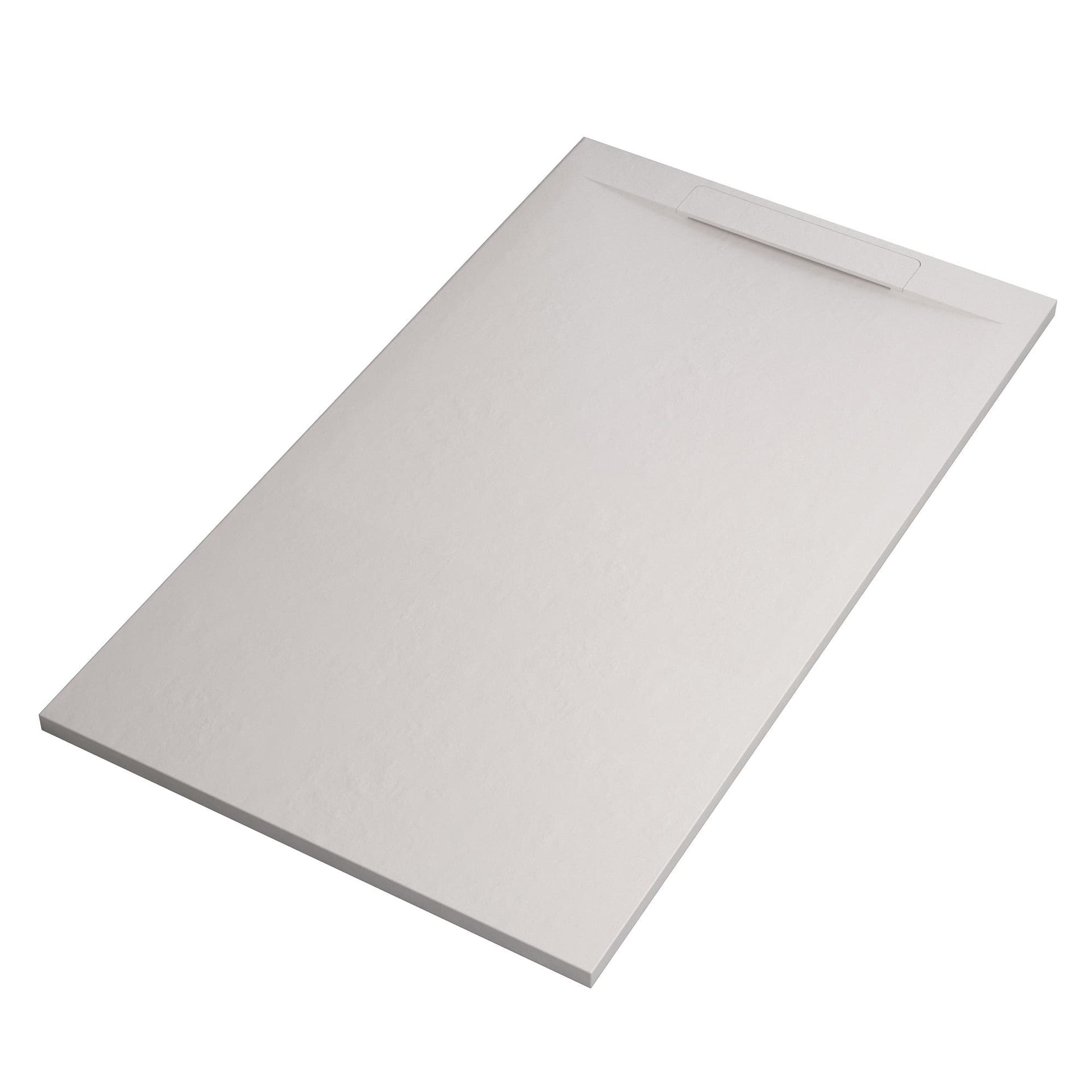 Piatto doccia in marmoresina bianco scarico laterale | Piletta Gratis STAR VINCENT in Box doccia Mondialshop - Parabiago, commercioVirtuoso.it