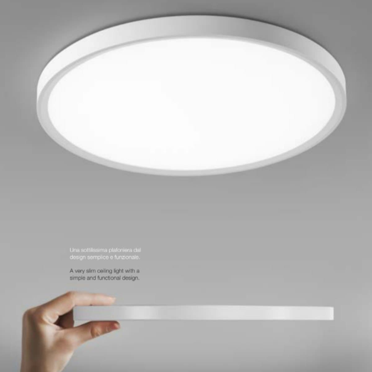 Plafoniera moderna Gea Led GPL320 LED termoplastico lampada soffitto in Plafoniere Lampadari Bartalini - Colle di Val d’Elsa, commercioVirtuoso.it