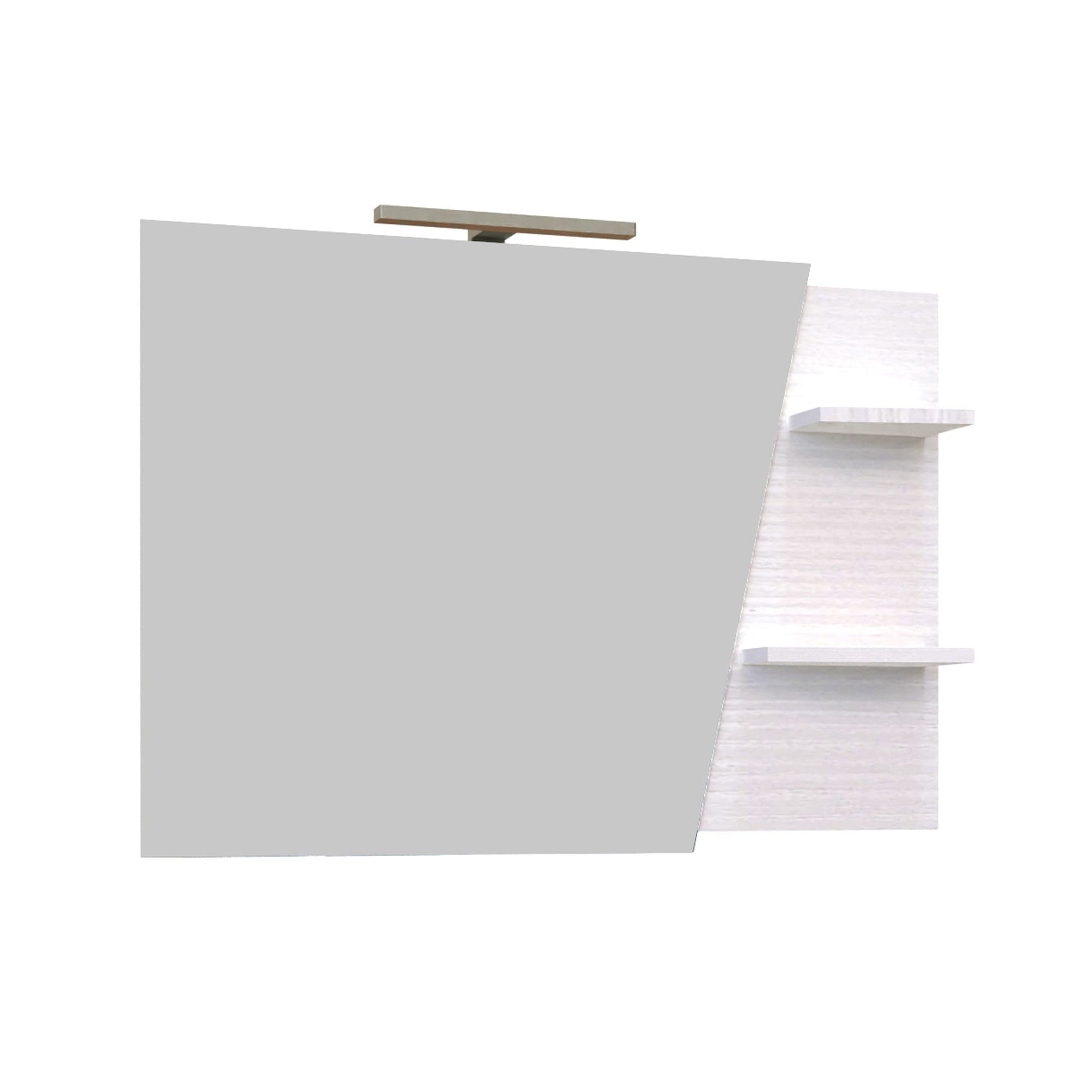 Mobile bagno sospeso bianco 100 specchio mensole lampada MOOD-100 in Armadietti a specchio Mondialshop - Parabiago, commercioVirtuoso.it