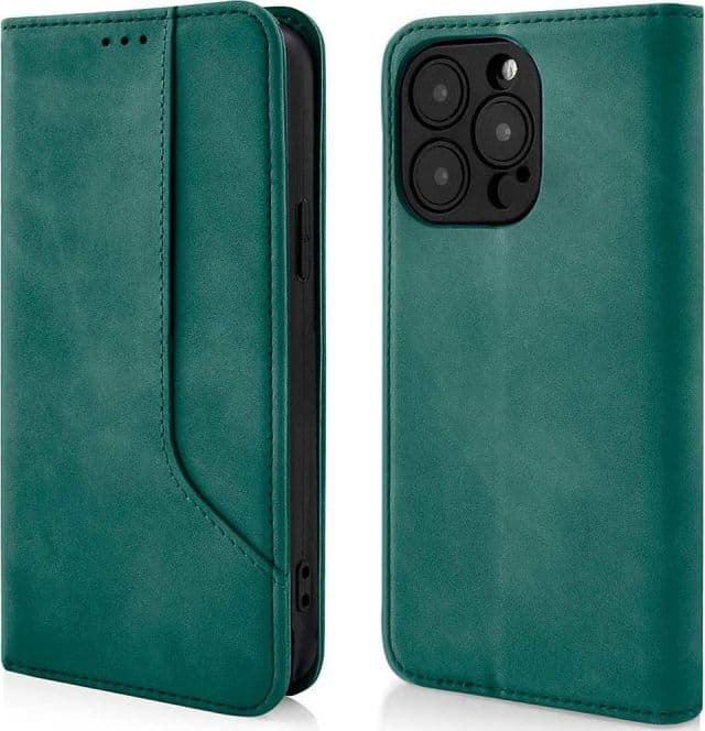 custodia a libro samsung a36 5g con porta carte di credito chiusura magnetica verde