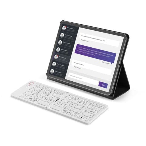 tastiera bluetooth universale bianca pieghevole