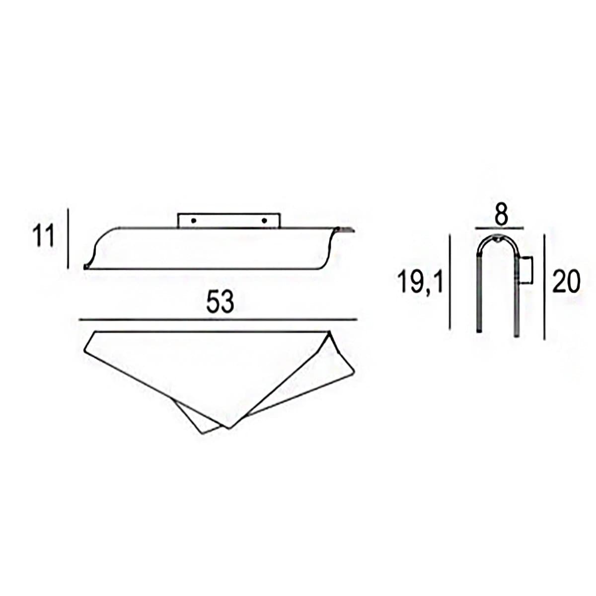 Applique led Promoingross FOLIUM A53 PF LED CCT PESCA lampada parete moderna monoemissione in Applique Lampadari Bartalini - Colle di Val d’Elsa, commercioVirtuoso.it