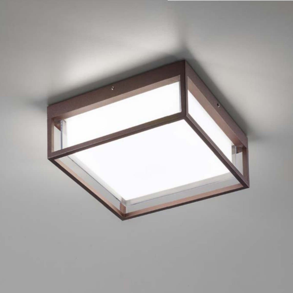Plafoniera esterno Gea Led GES2092 LED IP65 classico alluminio soffitto parete in Plafoniere Lampadari Bartalini - Colle di Val d’Elsa, commercioVirtuoso.it