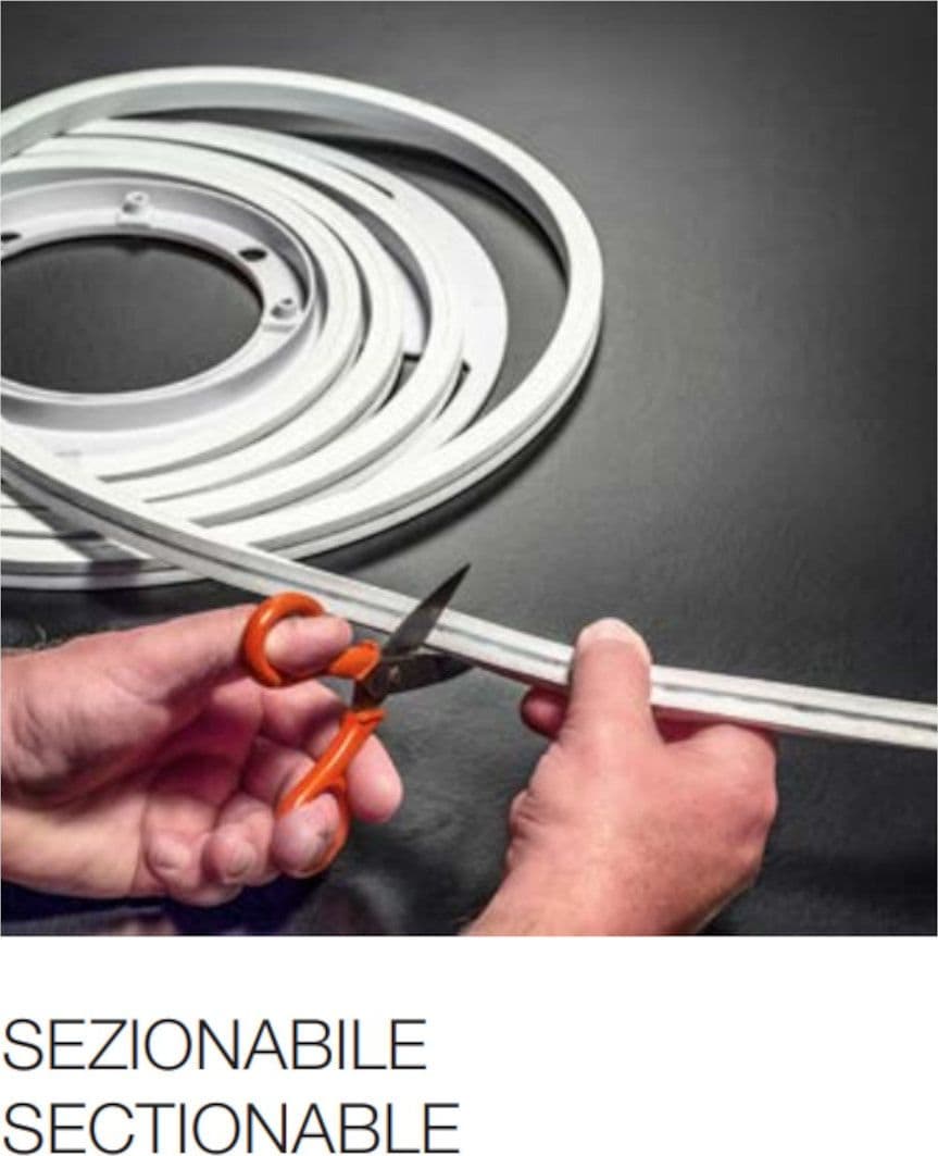 Neon flessibile Gea Led NEON FLEX 3D GST210 LED 5m IP66 silicone dimmerabile in Nastri LED Lampadari Bartalini - Colle di Val d’Elsa, commercioVirtuoso.it