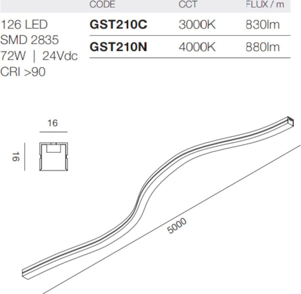 Neon flessibile Gea Led NEON FLEX 3D GST210 LED 5m IP66 silicone dimmerabile in Nastri LED Lampadari Bartalini - Colle di Val d’Elsa, commercioVirtuoso.it