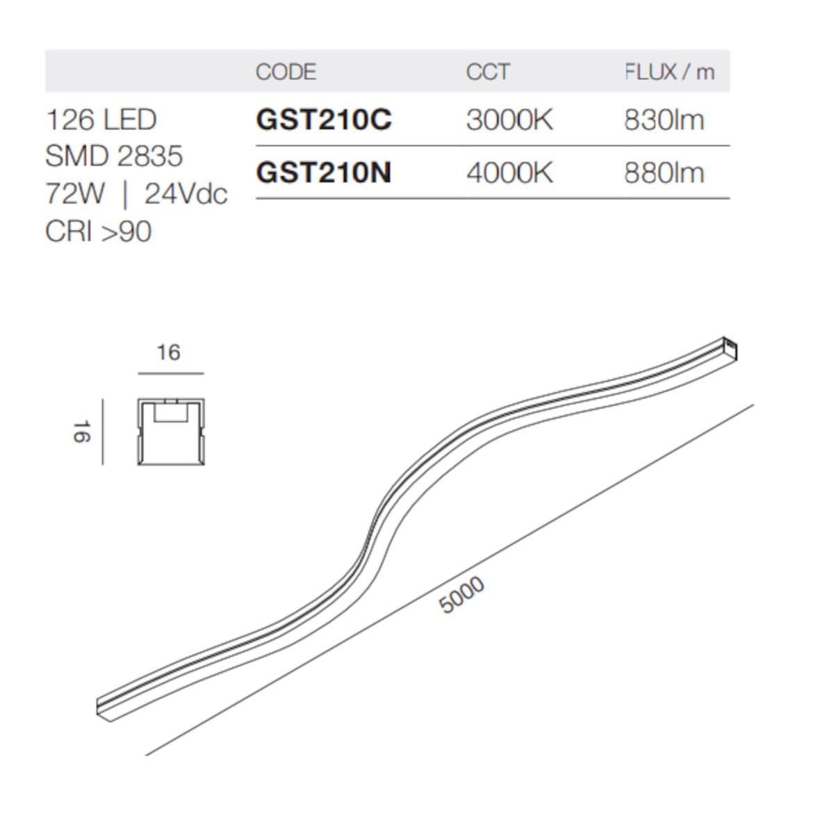 Neon flessibile Gea Led NEON FLEX 3D GST210 LED 5m IP66 silicone dimmerabile in Nastri LED Lampadari Bartalini - Colle di Val d’Elsa, commercioVirtuoso.it