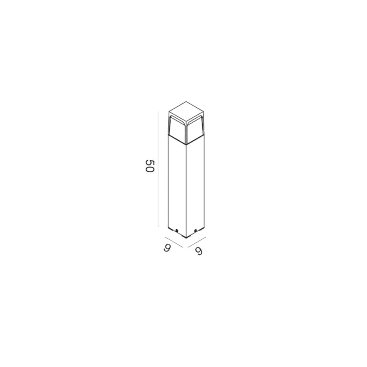 Lampioncino classico Gea Led GES2022 E27 LED IP44 alluminio policarbonato bollard in Luci per sentieri Lampadari Bartalini - Colle di Val d’Elsa, commercioVirtuoso.it