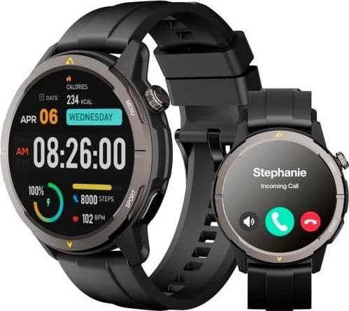 Smartwatch,IP68, IP69 MIL-STAND-810H, Drop-, Dust-, and Water-proof.50m, A-GPS, air pressure and altitude sensor,compass, heart - 2