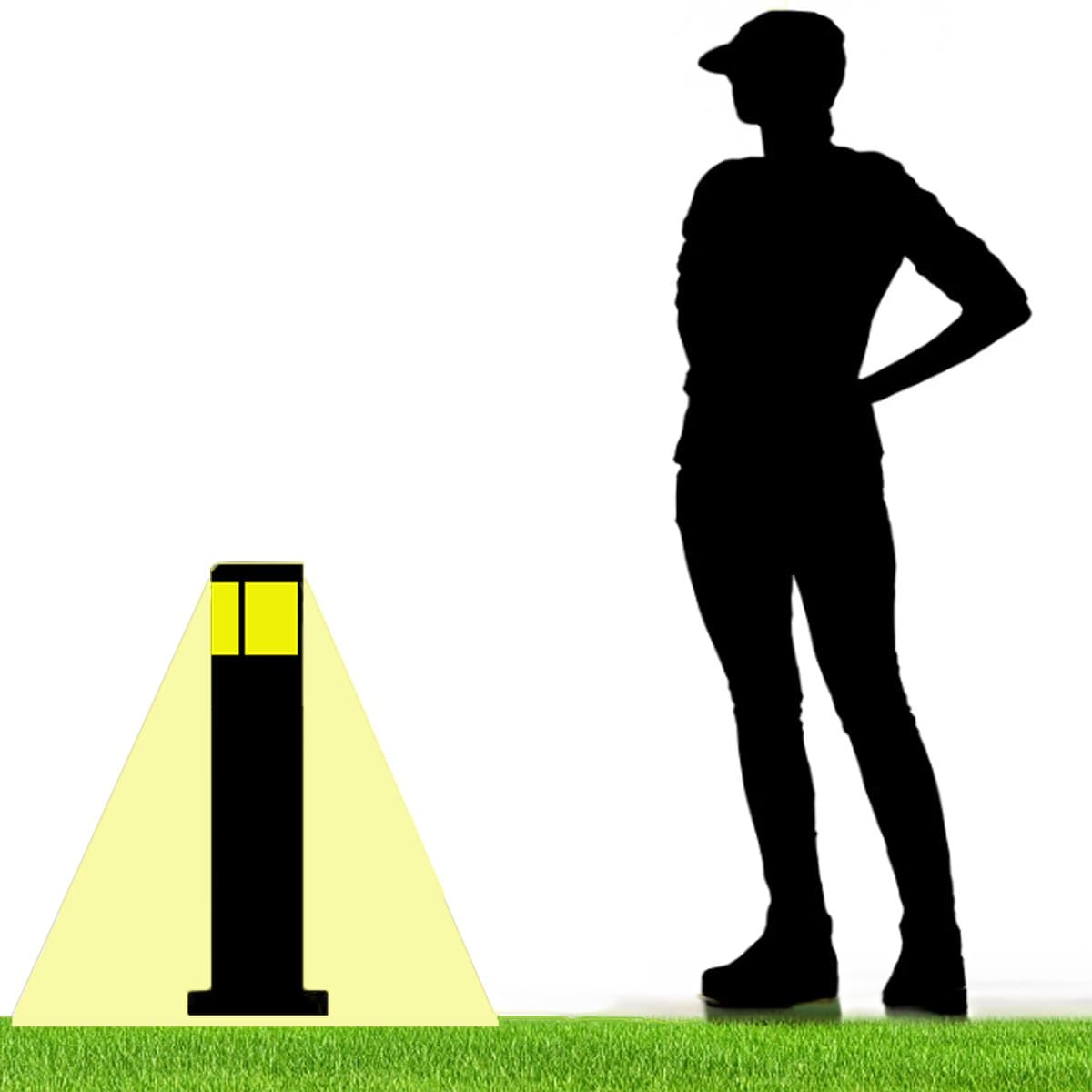 Lampioncino moderno Gea Led GES2032 E27 LED IP44 alluminio policarbonato bollard in Luci per sentieri Lampadari Bartalini - Colle di Val d’Elsa, commercioVirtuoso.it