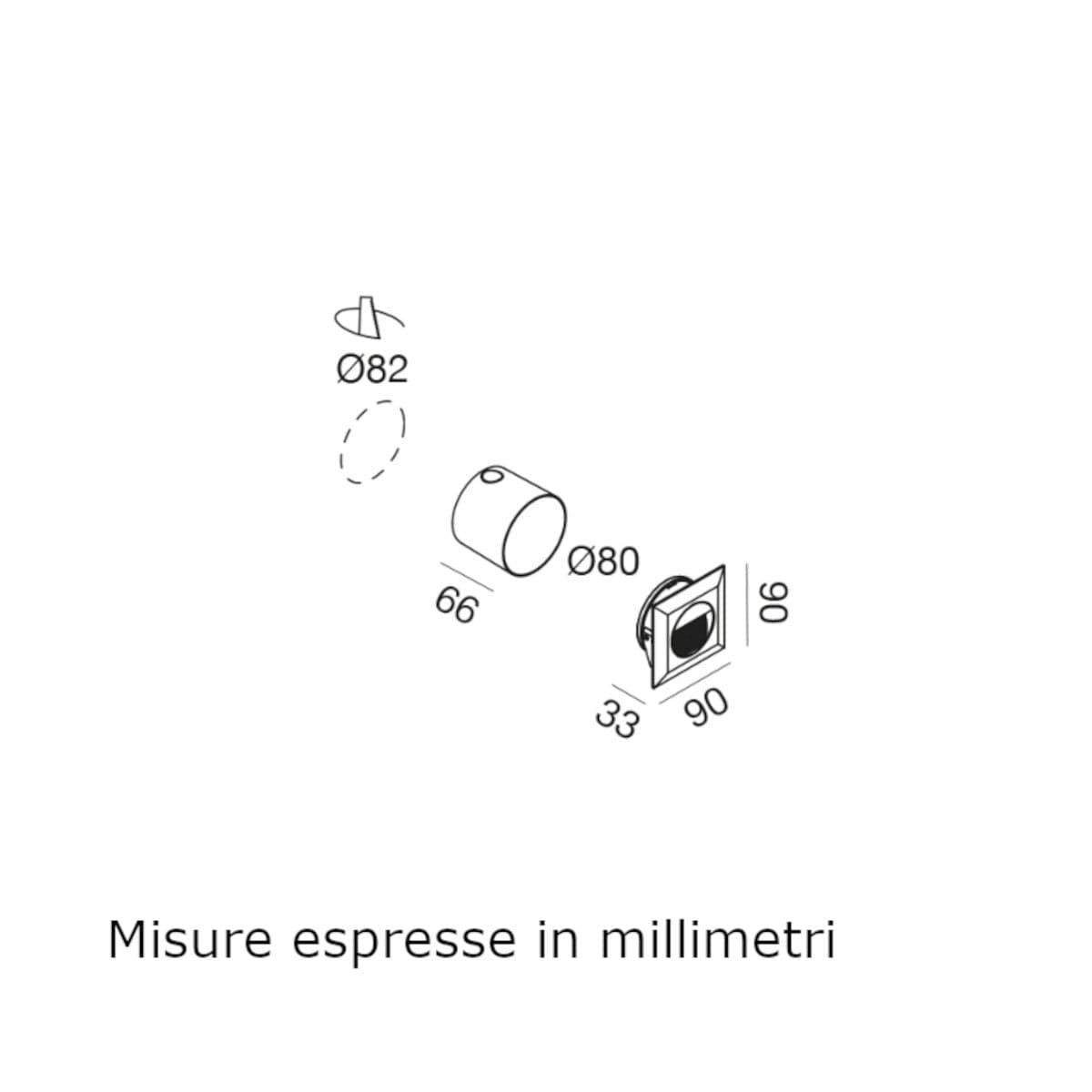 Segnapasso incasso Gea Led GES2120 LED IP65 moderno faretto in Lampade da parete Lampadari Bartalini - Colle di Val d’Elsa, commercioVirtuoso.it