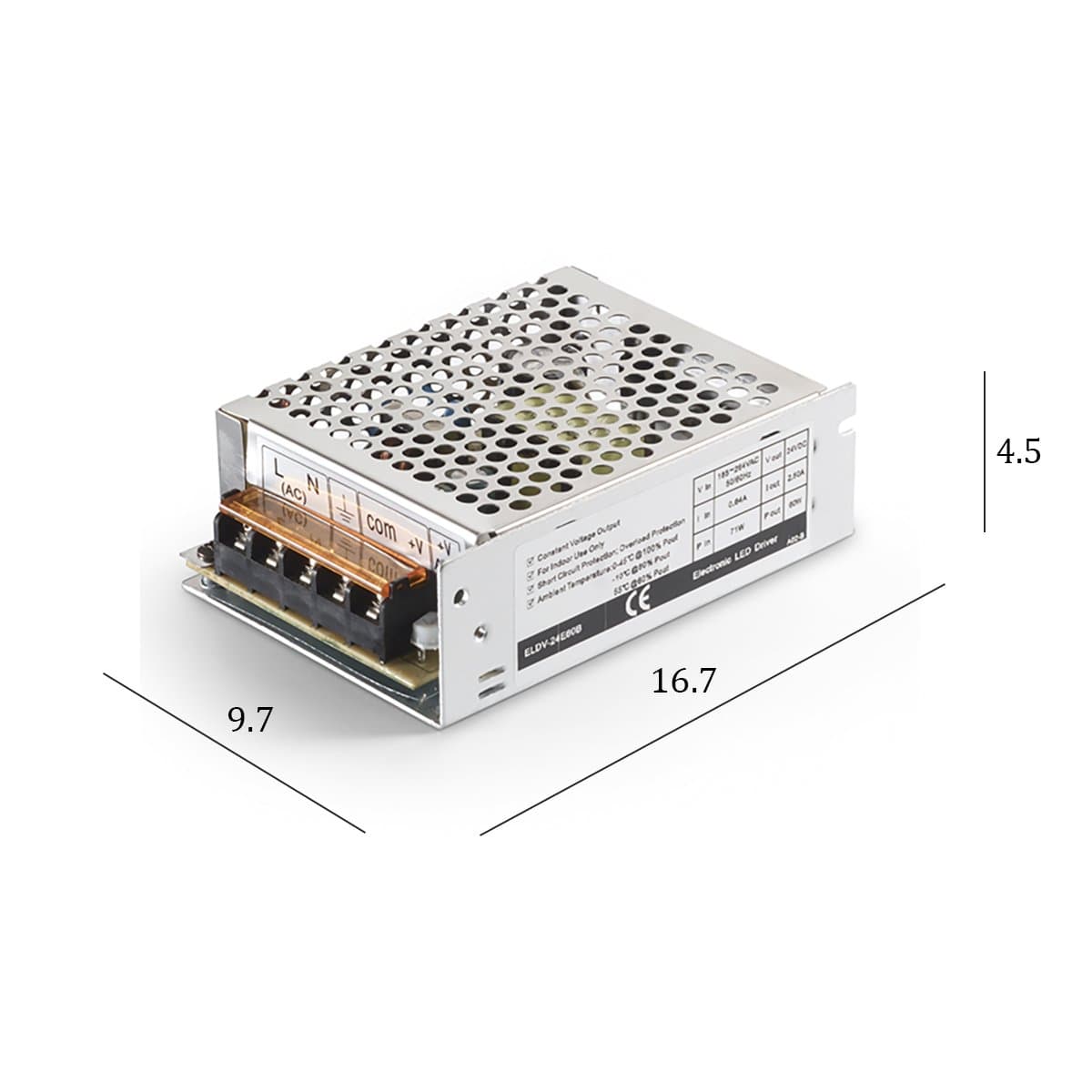 Driver Gea Led GSTT31 60W 24DC IP20 trasformatore alimentatore interno in Trasformatori a bassa intensità Lampadari Bartalini - Colle di Val d’Elsa, commercioVirtuoso.it