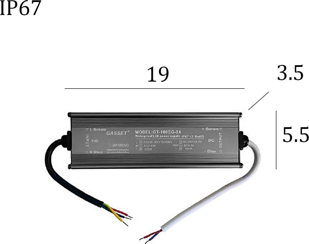 Driver Gea Led GSTT45 100W 24 DC IP67 trasformatore alimentatore esterno in Trasformatori a bassa intensità Lampadari Bartalini - Colle di Val d’Elsa, commercioVirtuoso.it