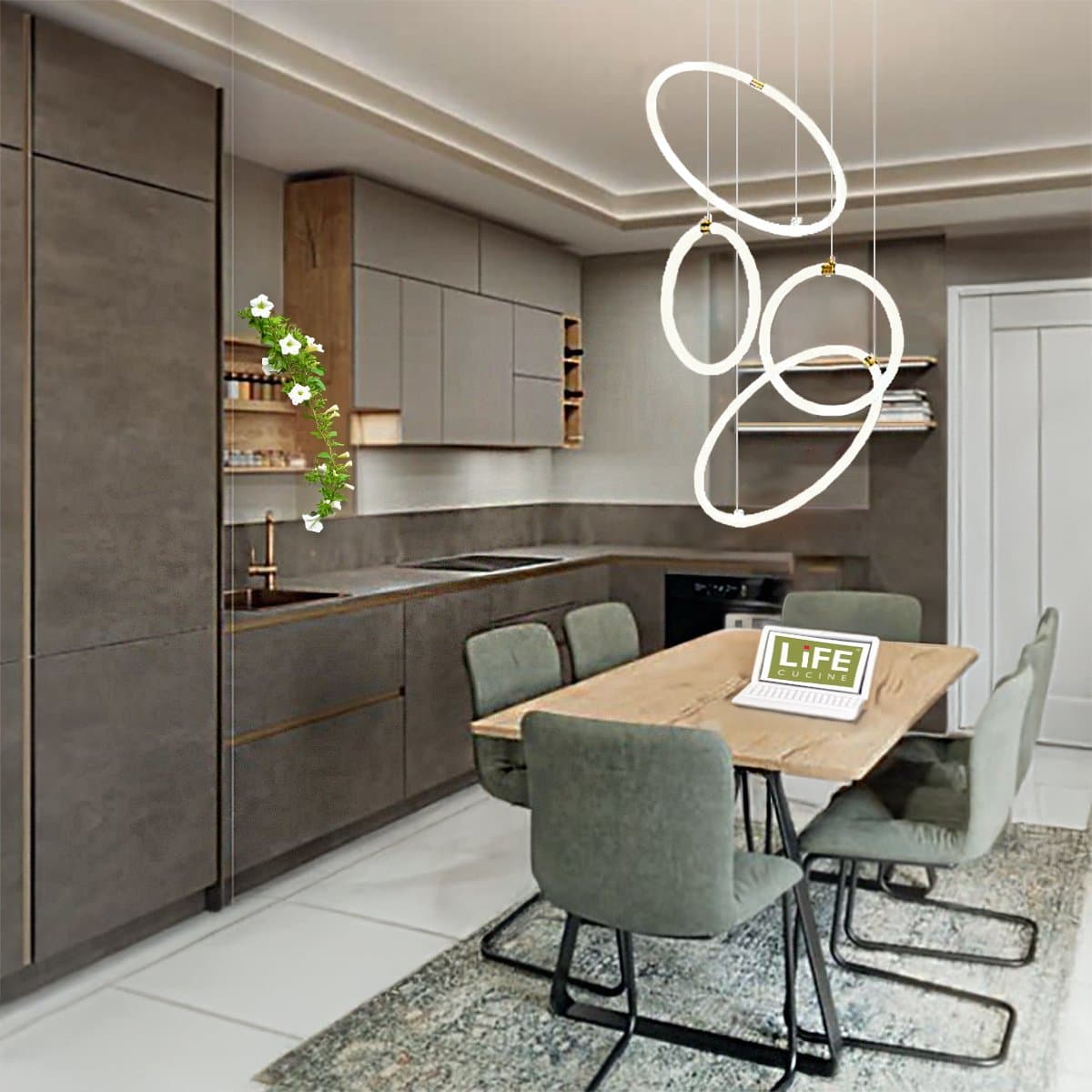 Neon flessibile Gea Led NEON FLEX 360 ANELLI GST201C GST200C LED 7818LM IP66 3000K 24V striscia tubolare soffitto driver remoto in Nastri LED Lampadari Bartalini - Colle di Val d’Elsa, commercioVirtuoso.it