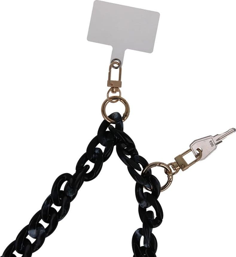 catena portatelefono universale da collo nero