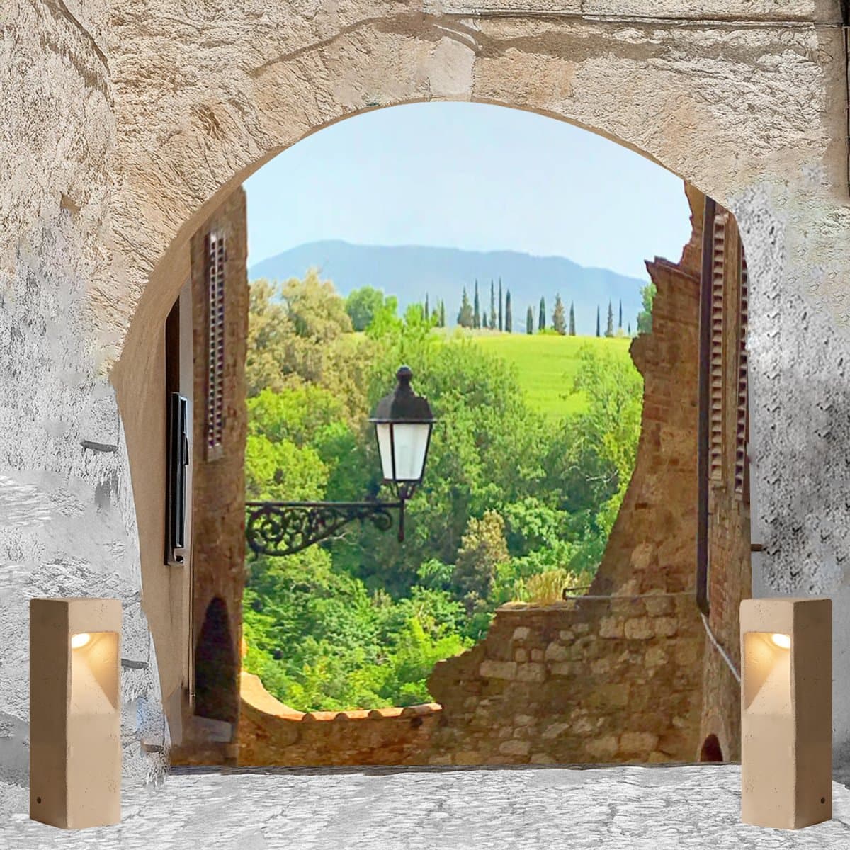 Lampioncino led esterno Toscot SMITH P128C-L-095 1.7W LED 130LM 3000K IP65 95 gradi segnapasso lampada terra giardino in Luci per sentieri Lampadari Bartalini - Colle di Val d’Elsa, commercioVirtuoso.it