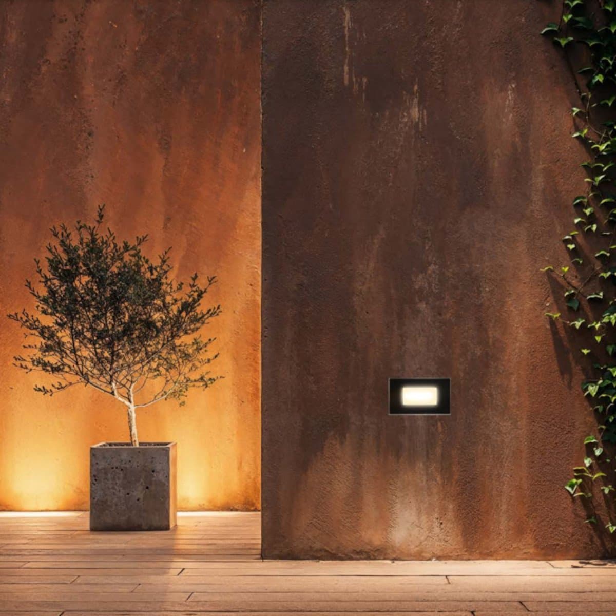 Segnapasso incasso Gea Led GES2051 LED IP66 38 gradi alluminio vetro 503 in Lampade da parete Lampadari Bartalini - Colle di Val d’Elsa, commercioVirtuoso.it