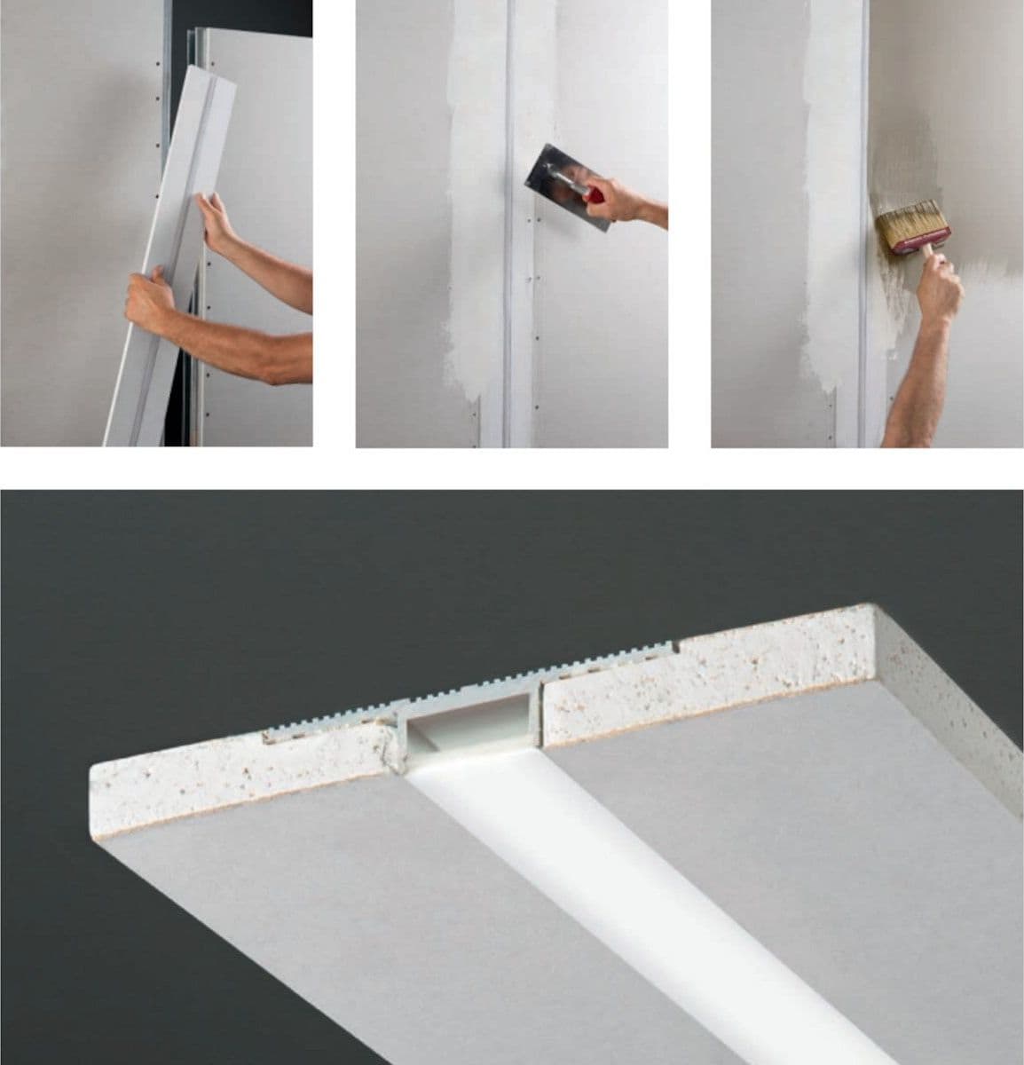 Profilo incasso Gea Led CARRARA M PCAPA2 confezione 2 pannello cartongesso strip led in Nastri LED Lampadari Bartalini - Colle di Val d’Elsa, commercioVirtuoso.it