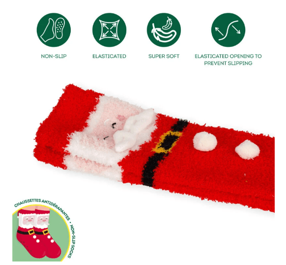 Legami - Calzini Natalizi Antiscivolo per Bambini a tema Babbo Natale in Calze Cartospedia - Napoli, commercioVirtuoso.it