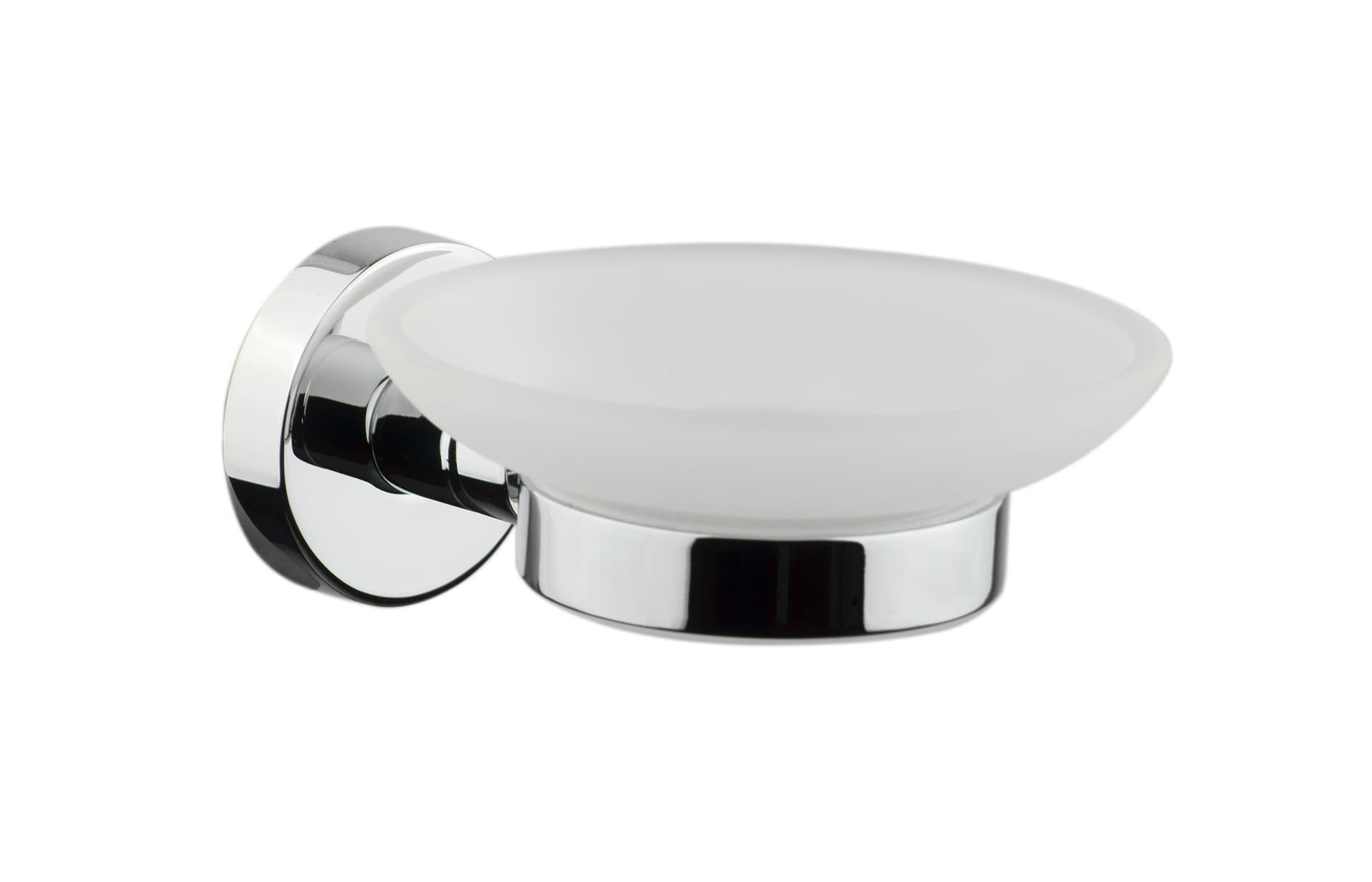 Set accessori da bagno cromati in vetro satinato Venezia in Porta carta igienica Mondialshop - Parabiago, commercioVirtuoso.it