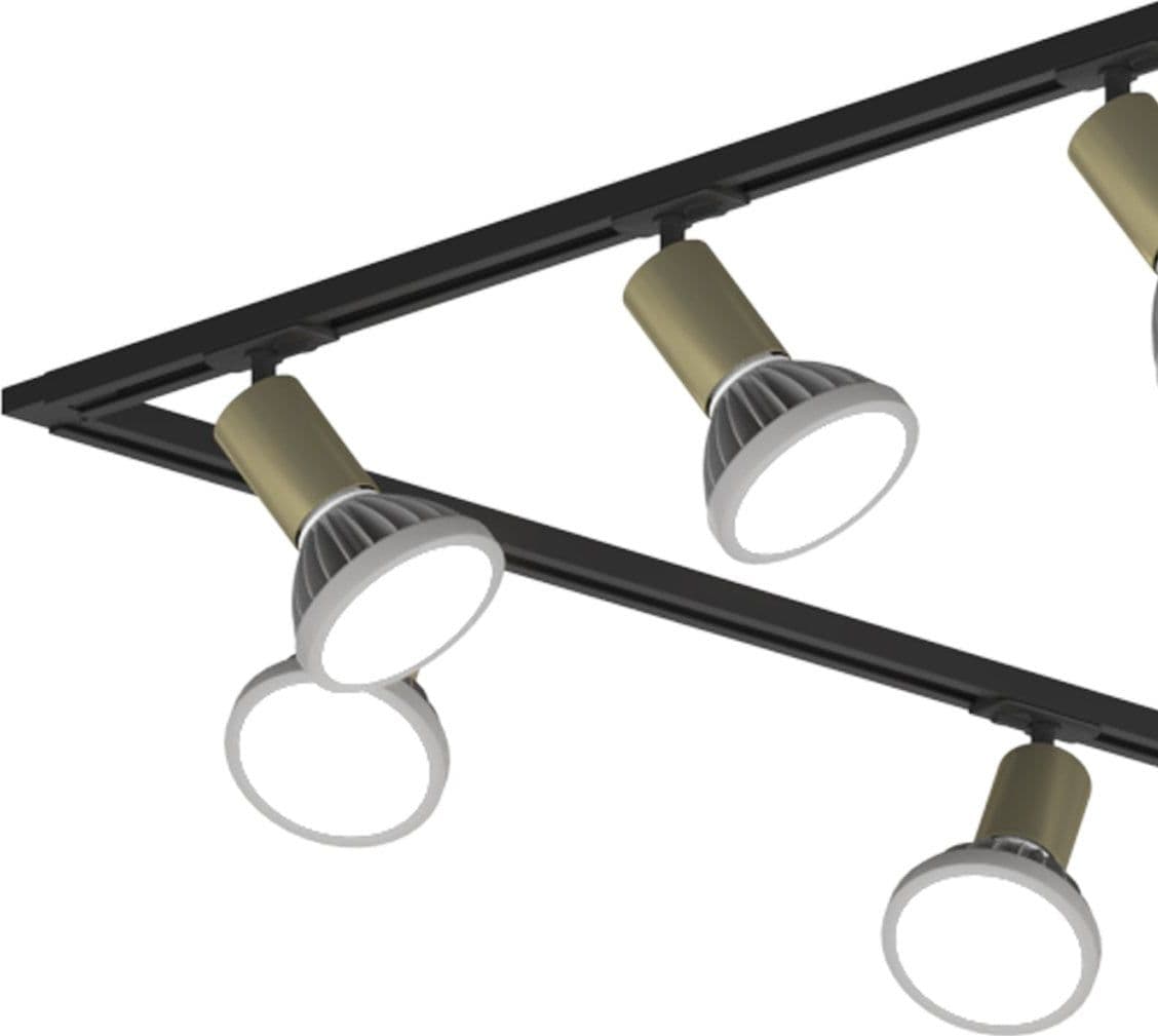 Binario Top Light MONO AMOSKIT 300L E27 LED lampada soffitto faretti spot orientabili moderno classico in Faretti da soffitto Lampadari Bartalini - Colle di Val d’Elsa, commercioVirtuoso.it