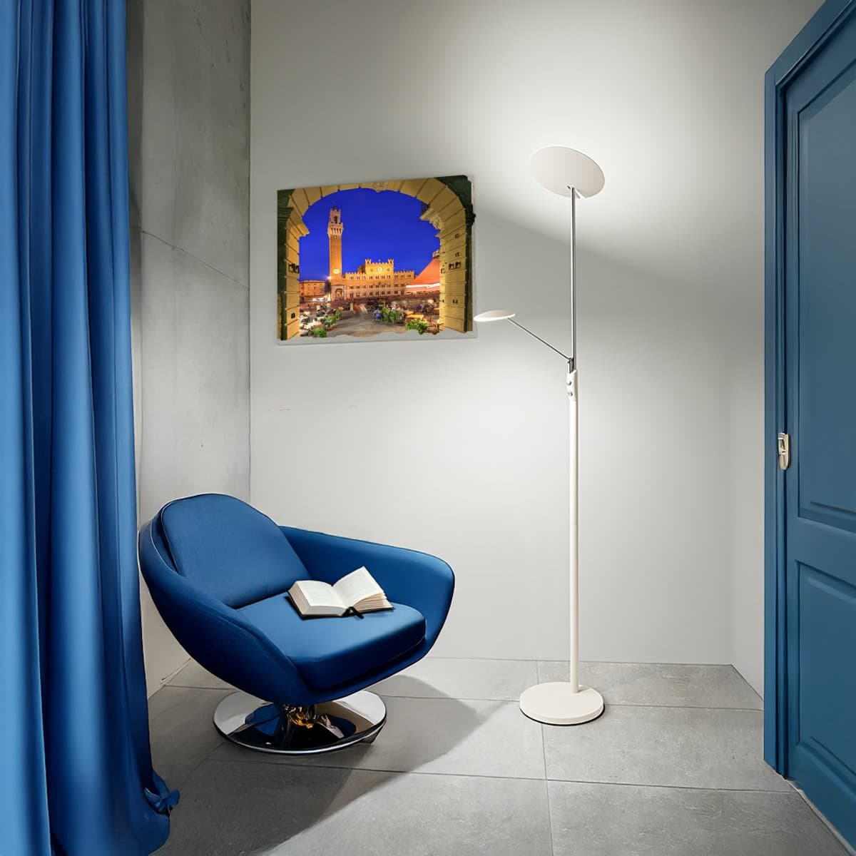 Piantana led dimmerabile Perenz Miranda 6448 B 3000K doppia luce dimmerabile orientabile in Lampade da terra Lampadari Bartalini - Colle di Val d’Elsa, commercioVirtuoso.it