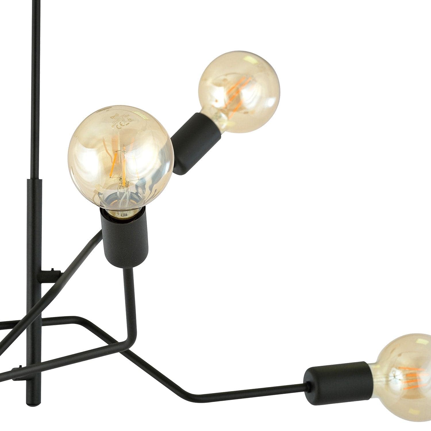 Sospensione Industrial 4 Luci Frix In Acciaio Nero E Bracci Regolabili in Lampade a sospensione LuceArt - Montecorvino Pugliano, commercioVirtuoso.it