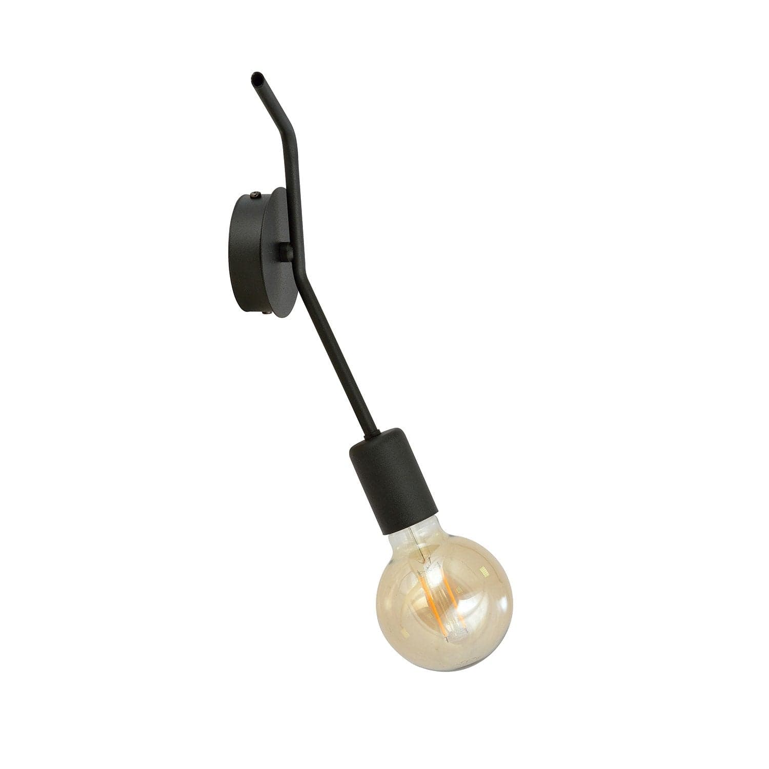 Applique Industrial 1 Luce Frix In Acciaio Nero A Braccio in Applique LuceArt - Montecorvino Pugliano, commercioVirtuoso.it