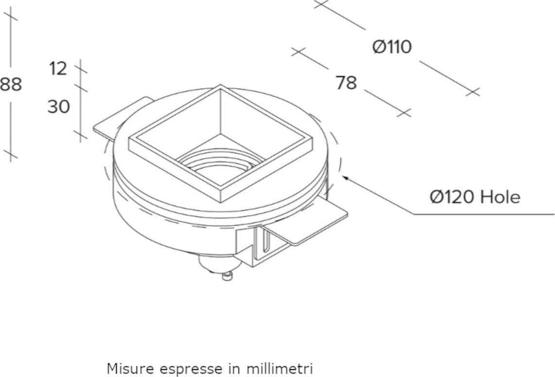 Faretto incasso Sforzin illuminazione ELIS T419 GU10 LED moderno spot cartongesso in Faretti da soffitto Lampadari Bartalini - Colle di Val d’Elsa, commercioVirtuoso.it