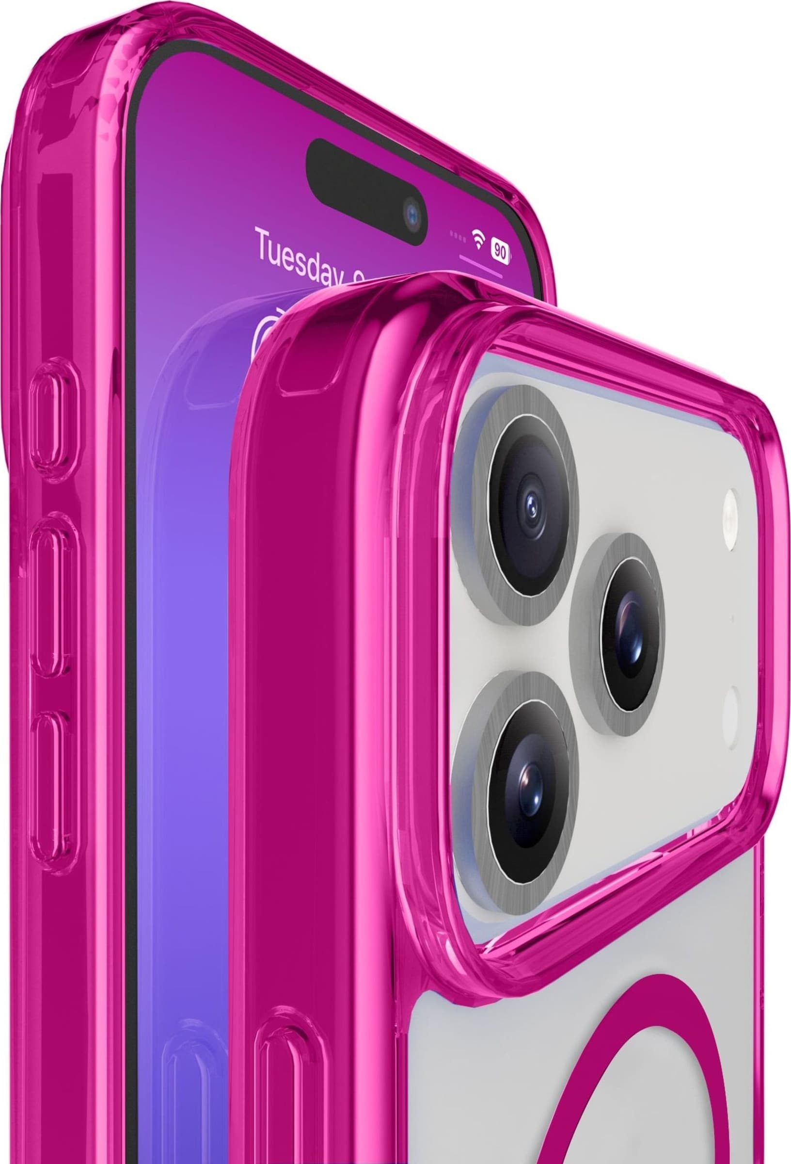 cover iphone 17 PRO MAX rosa - trasparente magsafe in Custodie basic Tropposmart.it - Genova, commercioVirtuoso.it