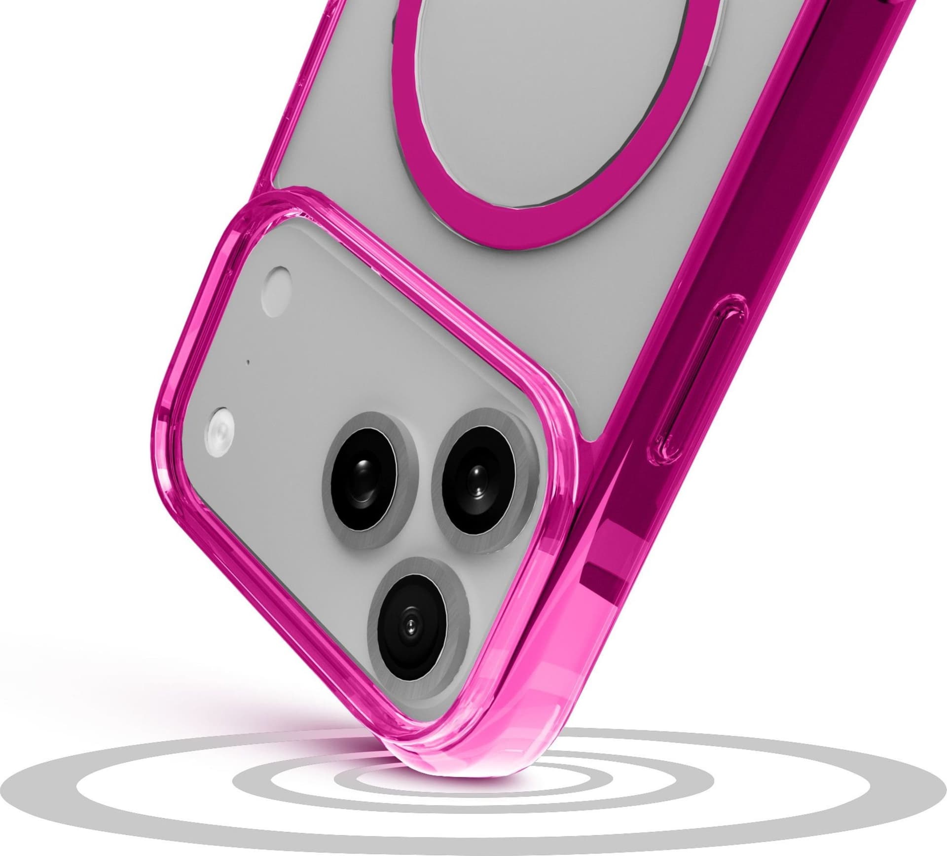 cover iphone 17 PRO rosa - trasparente magsafe in Custodie a tracolla e cordini Tropposmart.it - Genova, commercioVirtuoso.it
