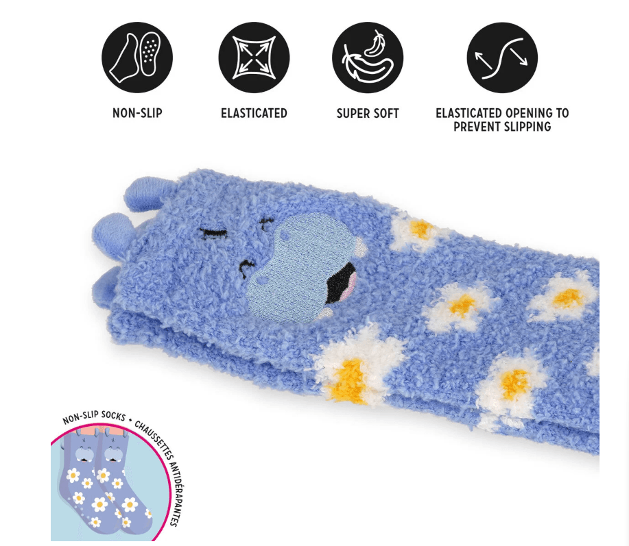 Legami - Calzini antiscivolo per bambini a tema Ippopotamo in Calzini Cartospedia - Napoli, commercioVirtuoso.it
