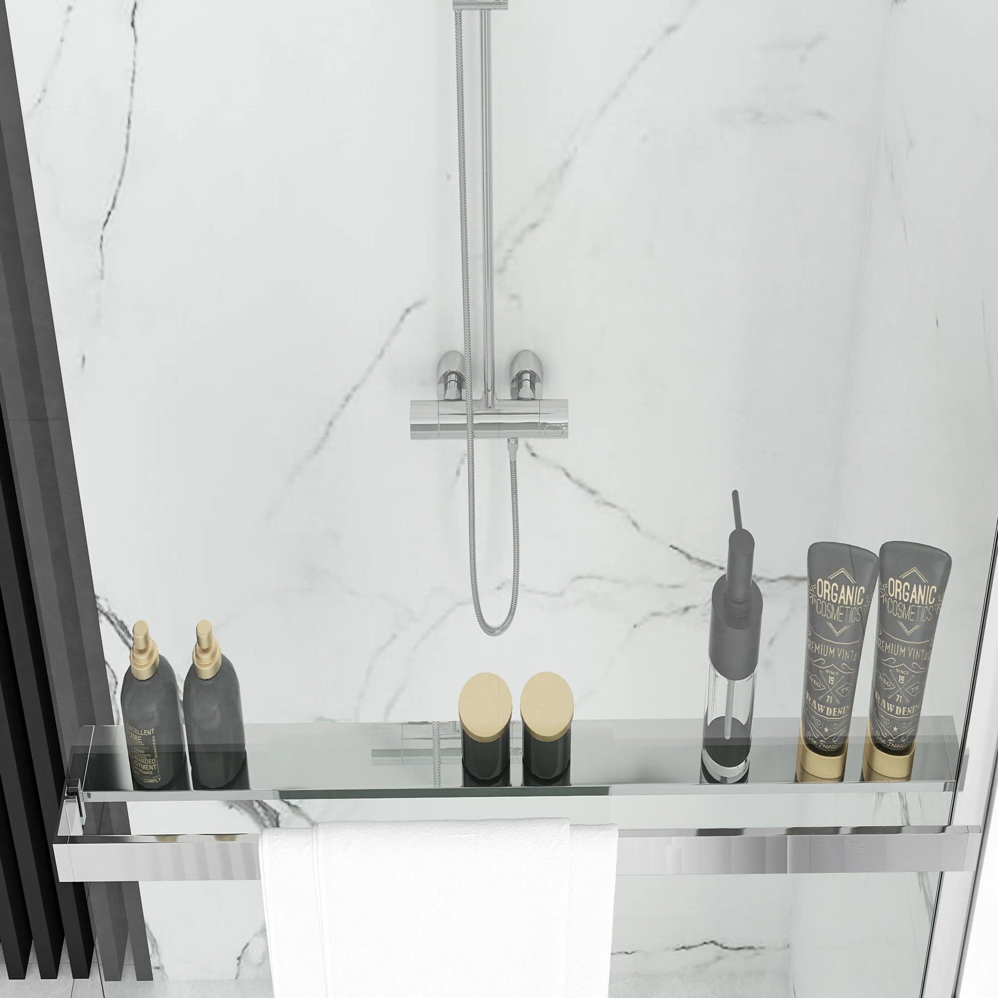 Mensola universale per parete walk in sino a 140cm in Mensole da muro Mondialshop - Parabiago, commercioVirtuoso.it