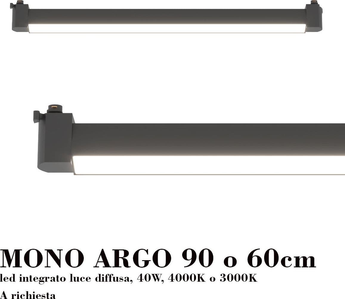 Binario Top Light MONO YARIKIT 300L NE GU10 LED lampada soffitto faretti spot orientabili moderno in Faretti da soffitto Lampadari Bartalini - Colle di Val d’Elsa, commercioVirtuoso.it