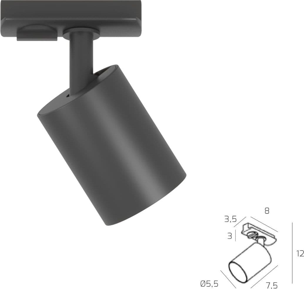 Binario Top Light MONO YARIKIT 300L NE GU10 LED lampada soffitto faretti spot orientabili moderno in Faretti da soffitto Lampadari Bartalini - Colle di Val d’Elsa, commercioVirtuoso.it