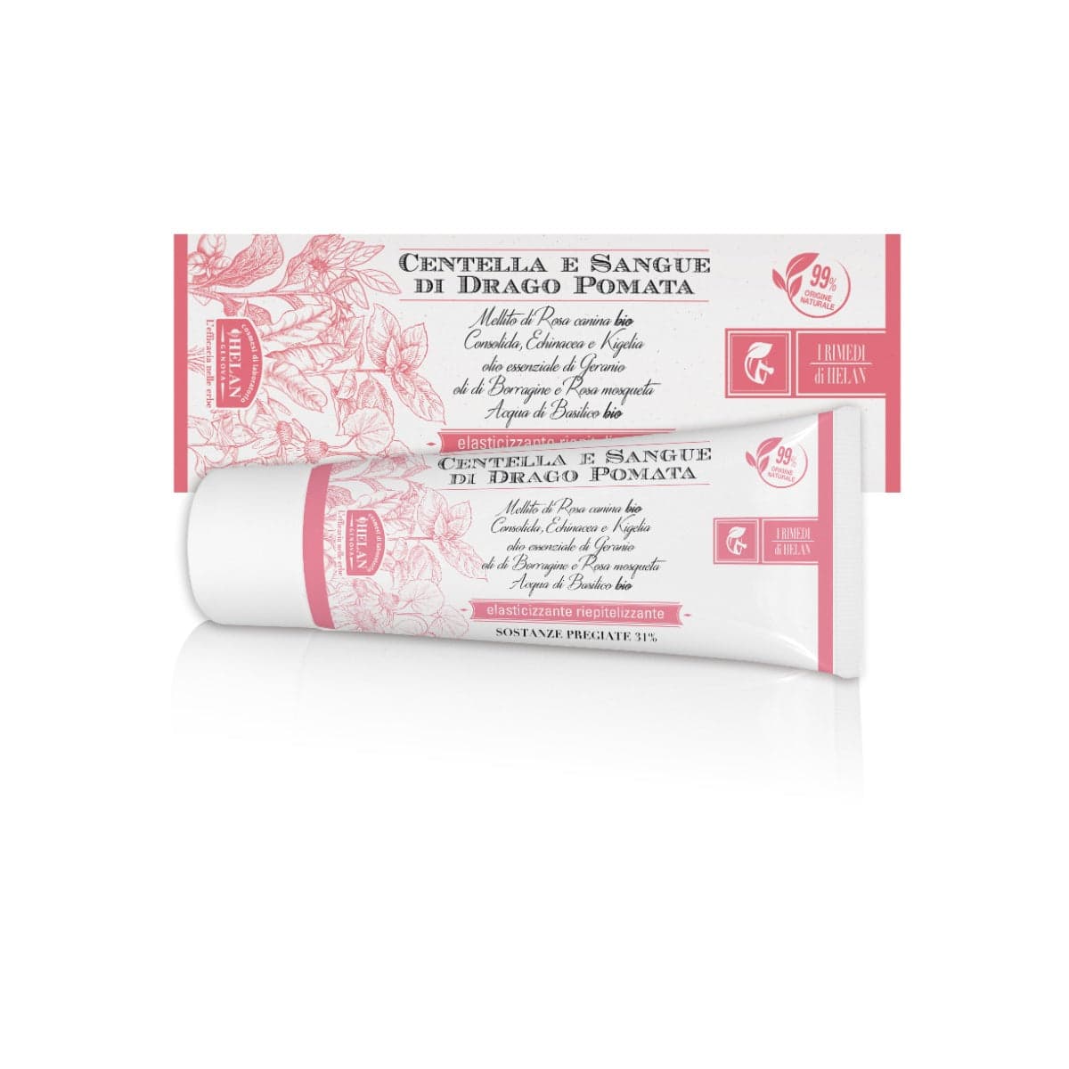 Helan, I Rimedi, Centella E Sangue Di Drago Pomata, Elasticizzante, 75 ml
