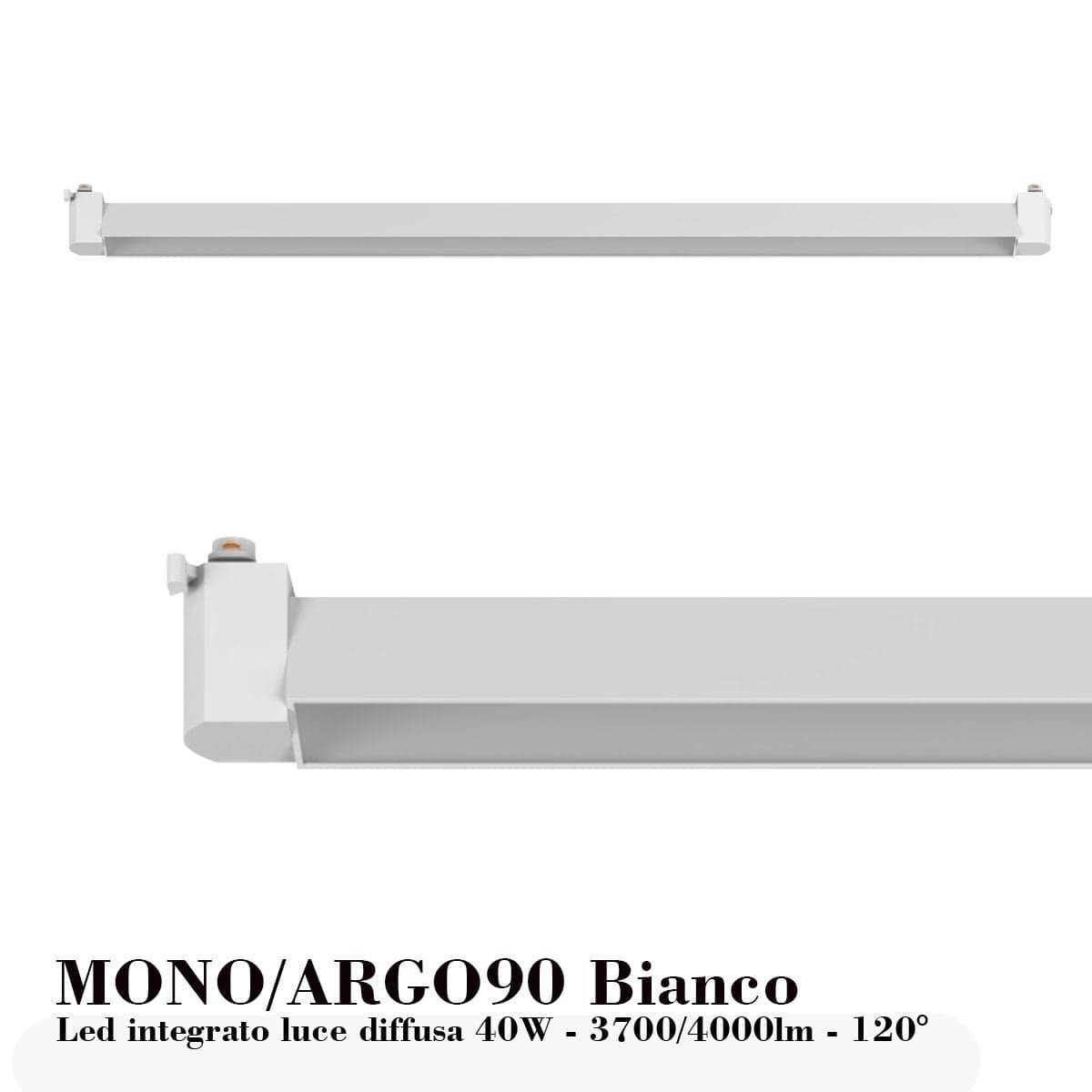 Binario Top Light MONO MIXKIT 300L N BI GU10 LED INTEGRATO 4000K lampada soffitto faretti orientabili moderno in Faretti da soffitto Lampadari Bartalini - Colle di Val d’Elsa, commercioVirtuoso.it