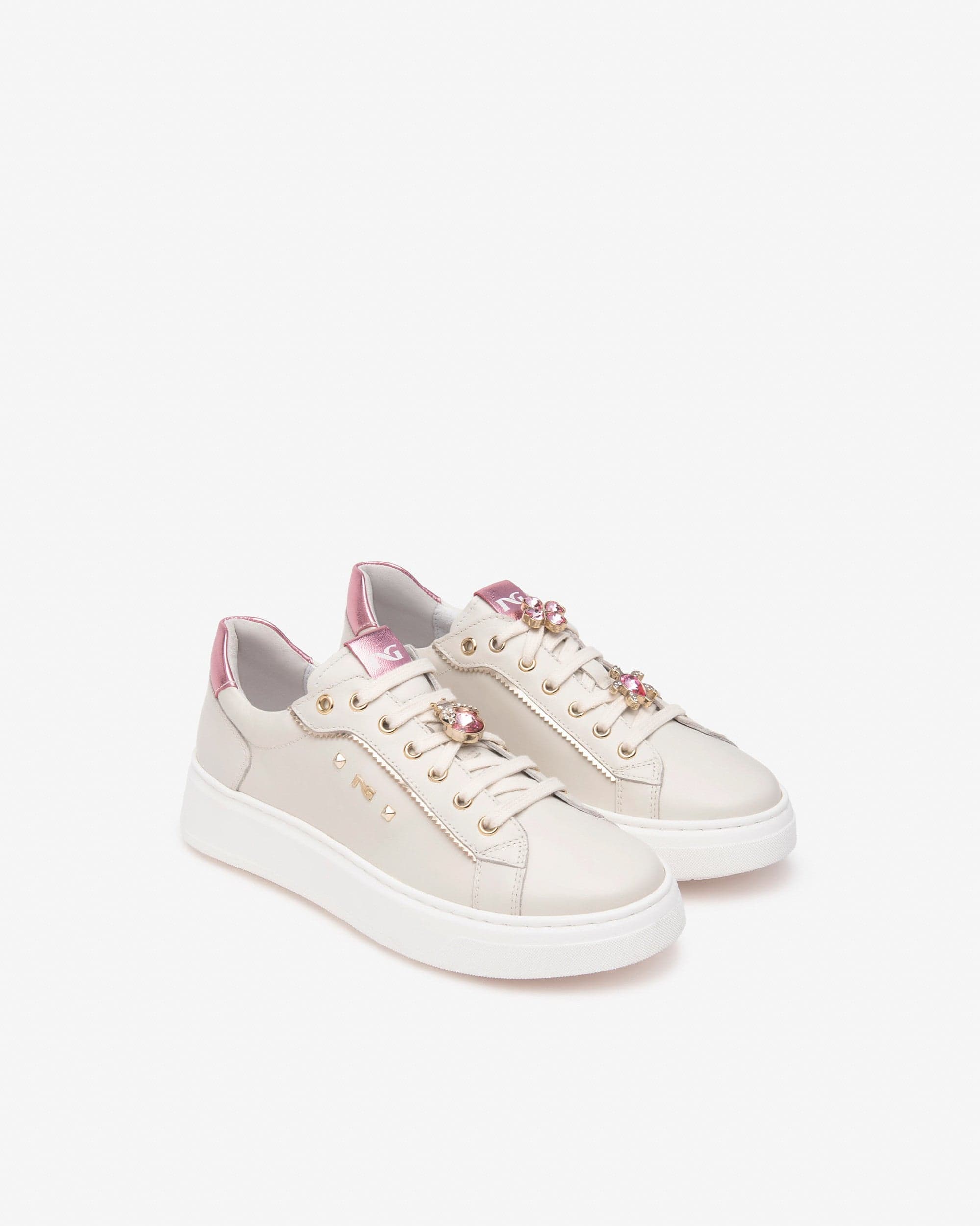 Nero Giardini sneakers donna in pelle col. osso E513060D713 in Sneaker casual Teresi Calzature - Marsala, commercioVirtuoso.it