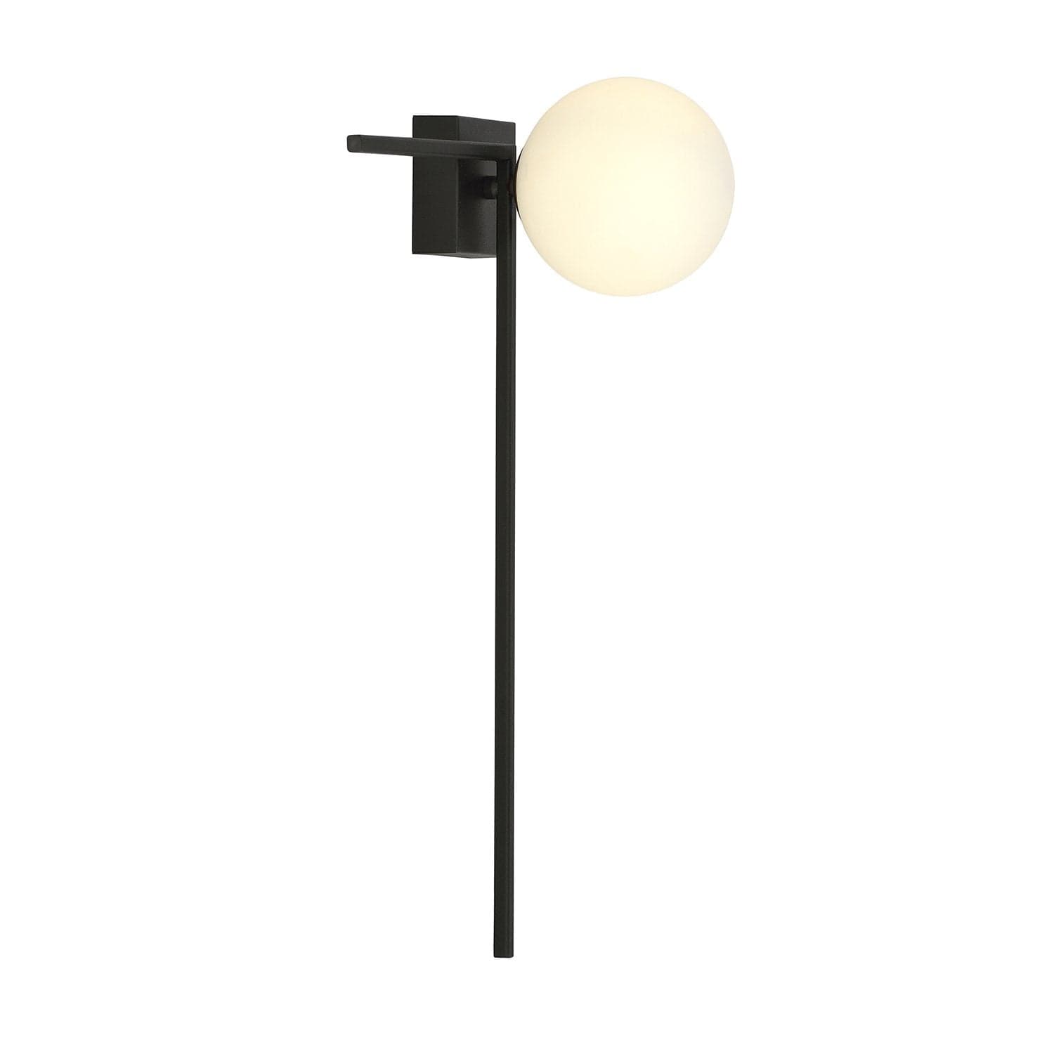 Plafoniera Moderna 1 Luce Imago 1130/1F In Acciaio Nero Vetro Opale in Plafoniere LuceArt - Montecorvino Pugliano, commercioVirtuoso.it